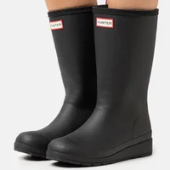 NEW HUNTER Play Tall Boots - Waterproof, Insulated in black For Women 1125 8s4 - Picture 8 of 10